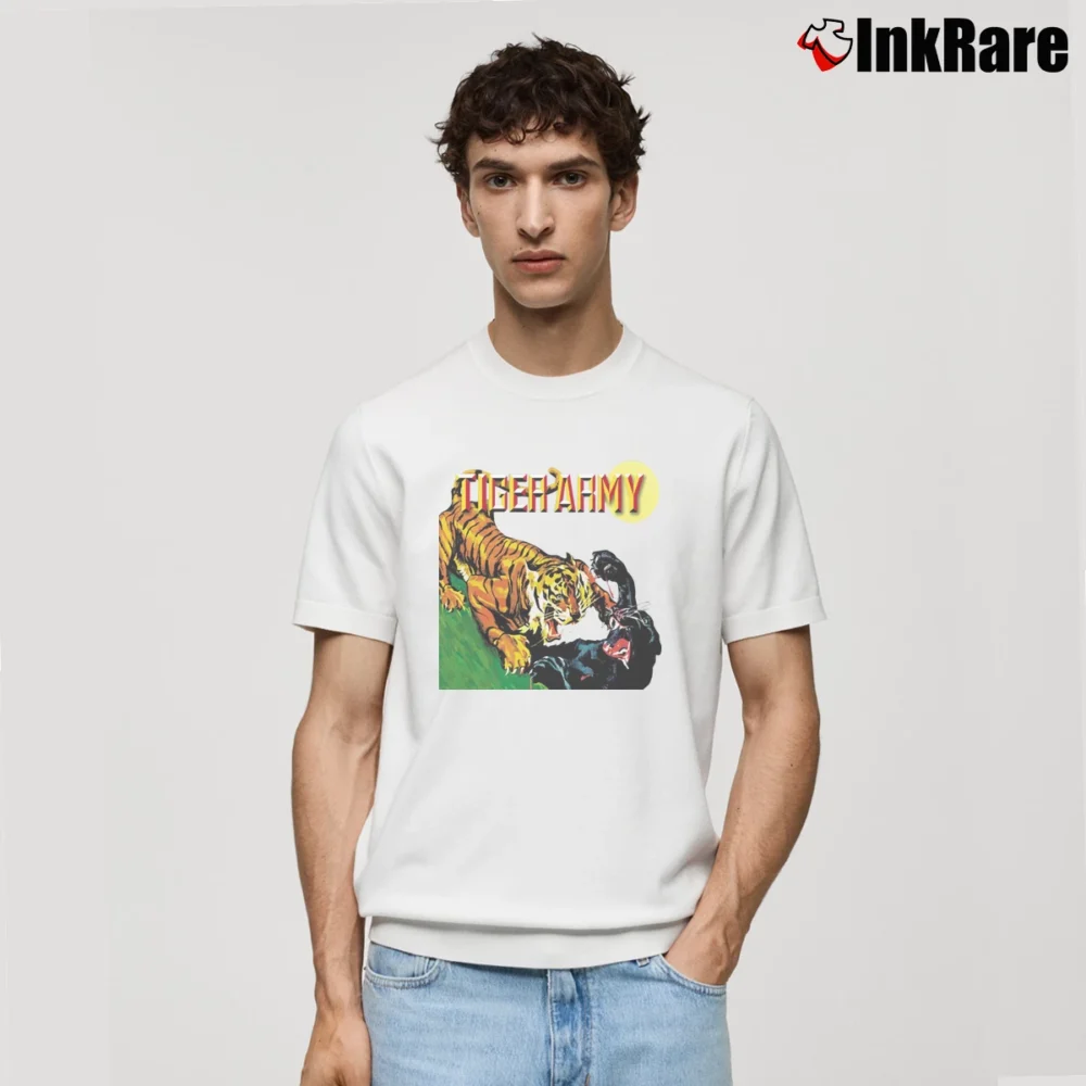 Men’s Tiger Army Graphic Classic T-Shirt in white | Soft, Breathable Everyday Wear