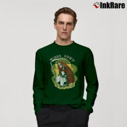 Men’s Tiger Army Punk Rock Band Graphic Long-Sleeve Shirt in forest green | Sleek, Lightweight, Year-Round Wear