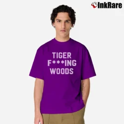 Men’s Tiger F***ing Woods Classic T-Shirt in purple | Soft, Breathable Everyday Wear