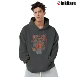 Men’s Tiger Graphic Pullover Hoodie in charcoal | Cozy, Durable, Modern Fit