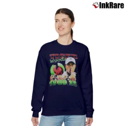 Women’s Tiger Woods 18 Holes Golf Funny Relaxed Sweatshirt in navy | Soft, Laid-Back Vibe