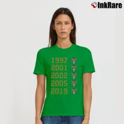 Women’s Tiger Woods 2019 Masters Champion Graphic Signature T-Shirt in irish green | Soft, Flattering Fit