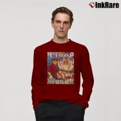 Men’s Tiger Woods 90s Rap Bootleg Masters Champion Long-Sleeve Shirt in maroon | Sleek, Lightweight, Year-Round Wear