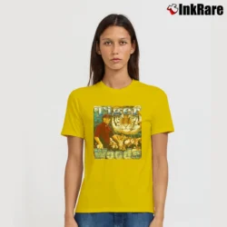 Women’s Tiger Woods First Black Masters Champion Signature T-Shirt in yellow | Soft, Flattering Fit