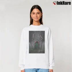 Women’s Tiger Woods Game Of Thrones Golf Parody Relaxed Sweatshirt in white | Soft, Laid-Back Vibe
