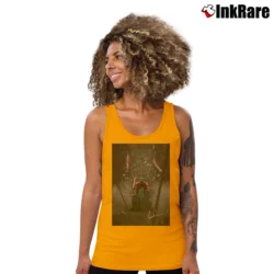 Women’s Tiger Woods Game Of Thrones Golf Parody Tank Top in orange | Lightweight, Movement-Friendly