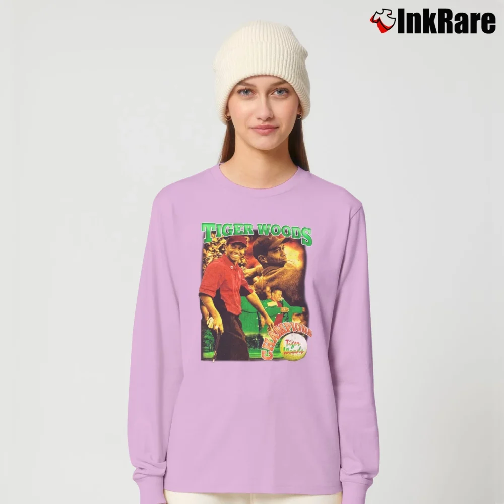 Women’s Tiger Woods Golf Graphic Long-Sleeve Top in light pink | Sleek, Versatile, All-Season