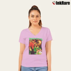 Women’s Tiger Woods Golf Graphic V-Neck Tee in light pink | Chic Neckline, Soft Texture