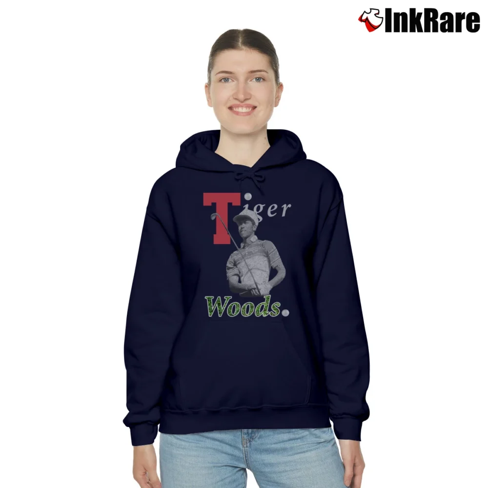 Women’s Tiger Woods Masters Champion 90s Rap Cozy Hoodie in navy | Warm, Structured, Stylish