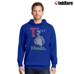 Men’s Tiger Woods Masters Champion 90s Rap Pullover Hoodie in royal blue | Cozy, Durable, Modern Fit