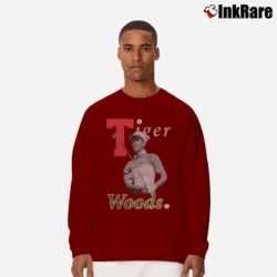 Men’s Tiger Woods Masters Champion 90s Rap Long-Sleeve Shirt in maroon | Sleek, Lightweight, Year-Round Wear