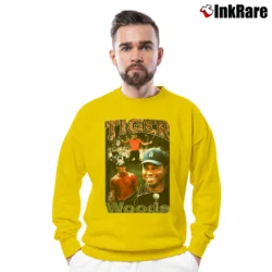 Men’s Tiger Woods The Masters Champion 90s Crewneck Sweatshirt in yellow | Cozy Fabric, Clean Style