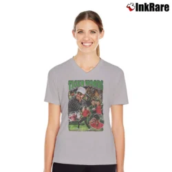 Women’s Tiger Woods Trending Graphic V-Neck Tee in sport grey | Chic Neckline, Soft Texture