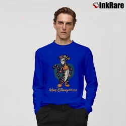 Men’s Tigger Character Walt Disney Long-Sleeve Shirt in royal blue | Sleek, Lightweight, Year-Round Wear