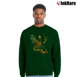 Men’s Tina Brooks Minor Move Tone Poet Crewneck Sweatshirt in forest green | Cozy Fabric, Clean Style