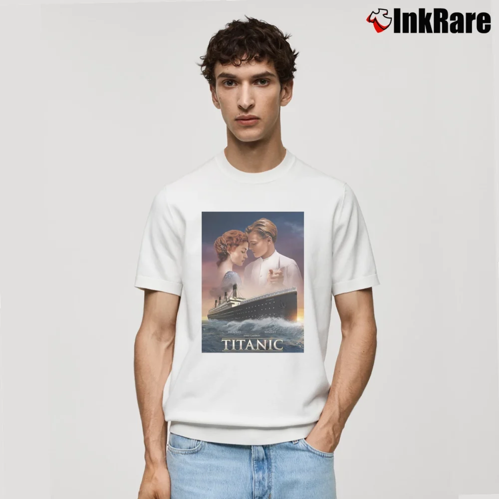 Men’s Titanic Movie Poster Classic T-Shirt in white | Soft, Breathable Everyday Wear