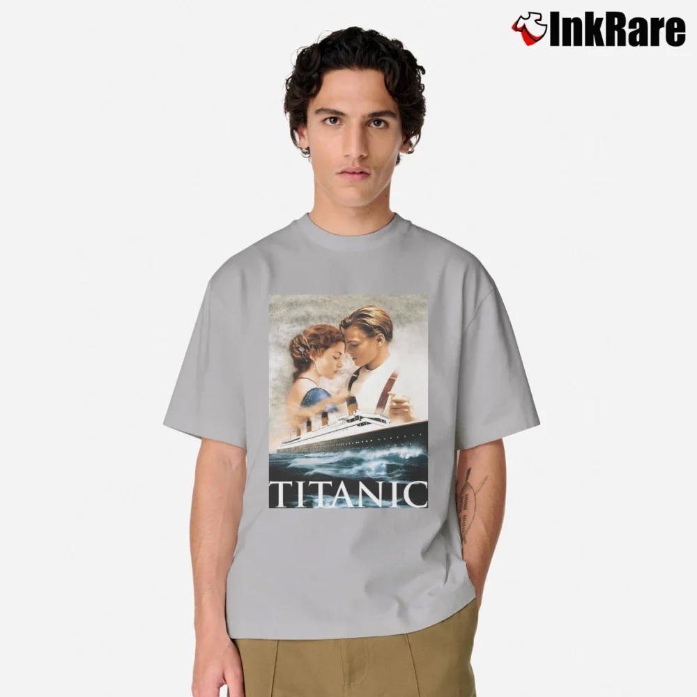 Men’s Titanic Poster Graphic Movie Classic T-Shirt in sport grey | Soft, Breathable Everyday Wear