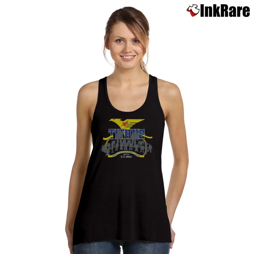 Women’s Titans Mobile Suit Gundam Tank Top in black | Lightweight, Movement-Friendly