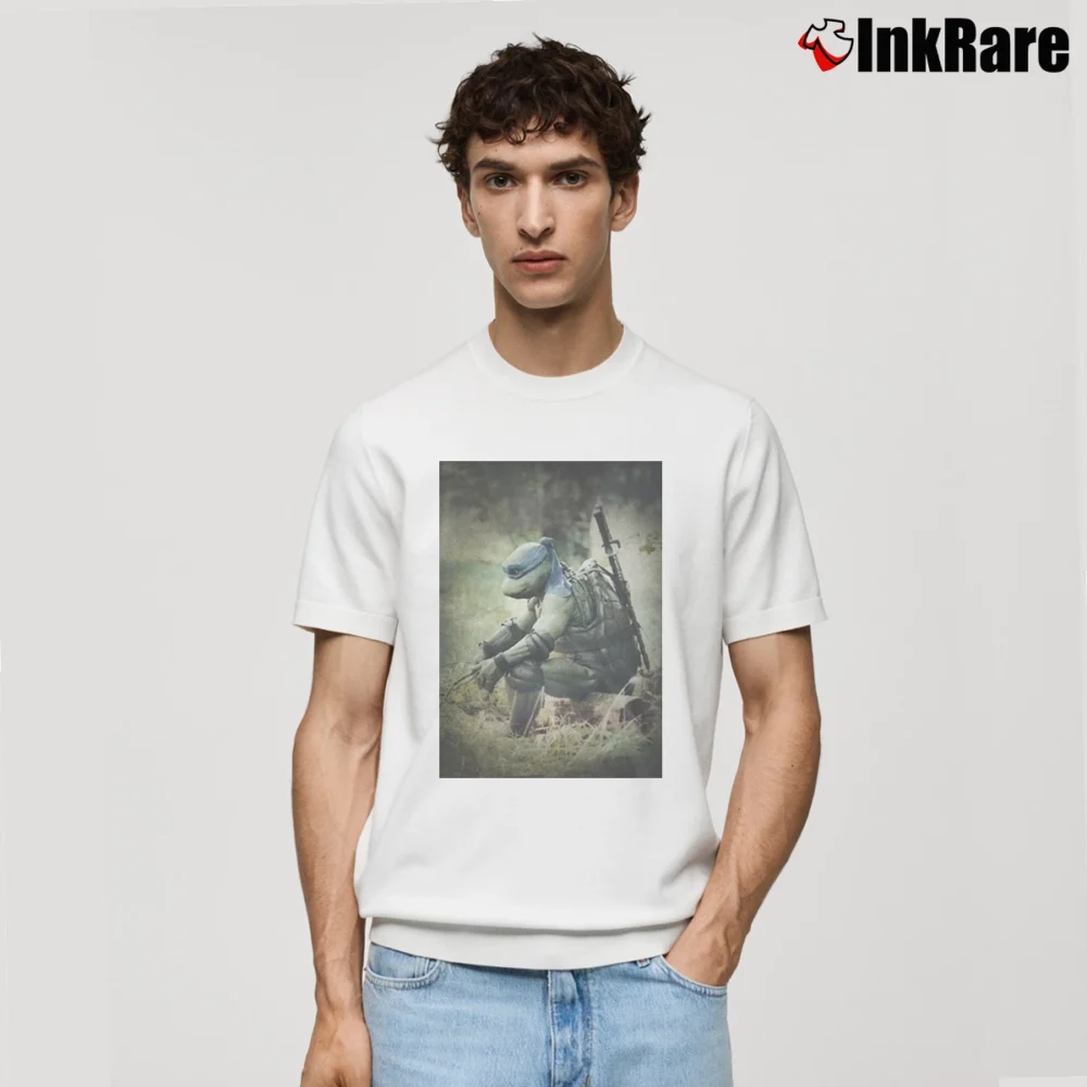 Men’s Tmnt Leonardo Sitting In Field Classic T-Shirt in white | Soft, Breathable Everyday Wear