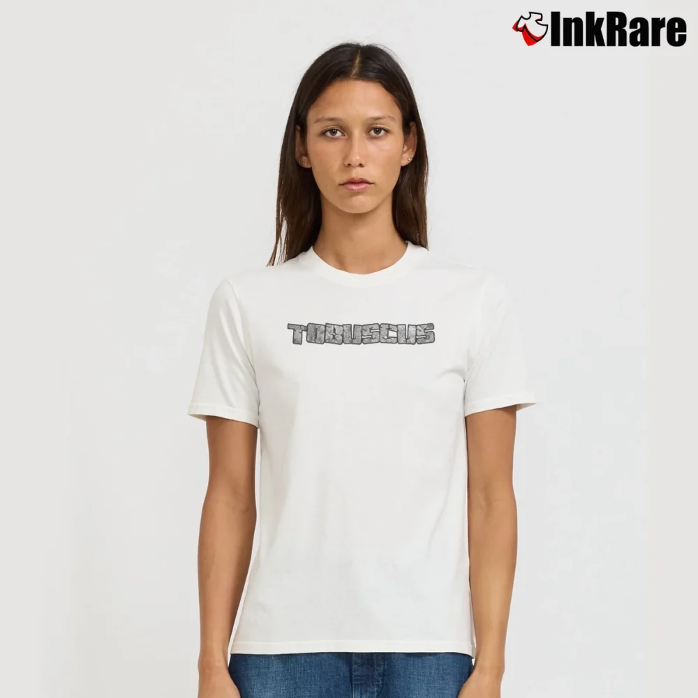Women’s Tobuscus Logo Youtube Personality Signature T-Shirt in white | Soft, Flattering Fit