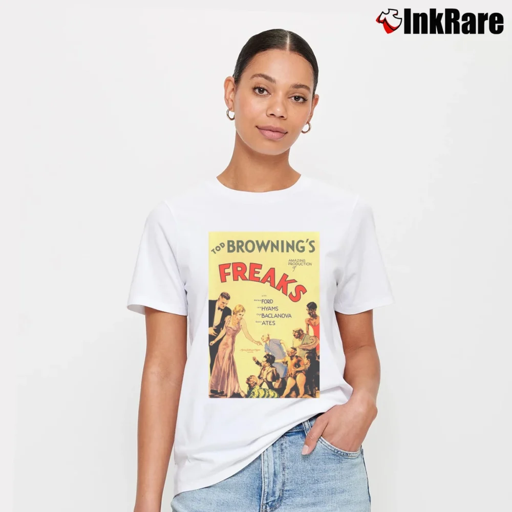 Women’s Tod Browning Freaks Signature T-Shirt in white | Soft, Flattering Fit