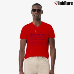Men’s Todd Snyder Peanuts Woodstock V-Neck Tee in red | Sharp, Breathable, Everyday Staple
