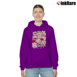 Women’s Togepi Pokemon Retro Custom Graphic Cozy Hoodie in purple | Warm, Structured, Stylish