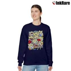 Women’s Togepi Pokemon Retro Custom Graphic Relaxed Sweatshirt in navy | Soft, Laid-Back Vibe