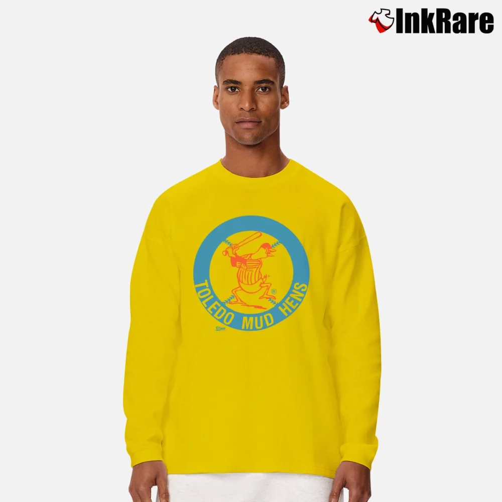 Men’s Toledo Mud Hens Minor League Detroit Tigers Long-Sleeve Shirt in yellow | Sleek, Lightweight, Year-Round Wear
