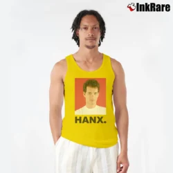 Men’s Tom Hanks Graphic Tank Top in yellow | Breathable, Active-Friendly Design