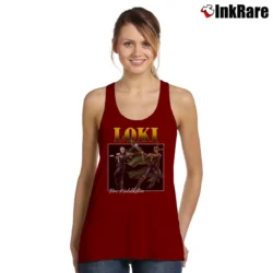 Women’s Tom Hiddleston Loki Movie Tank Top in maroon | Lightweight, Movement-Friendly