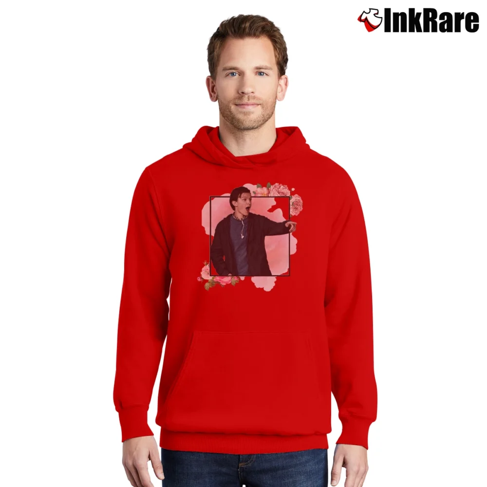 Men’s Tom Holland Fashion Pullover Hoodie in red | Cozy, Durable, Modern Fit