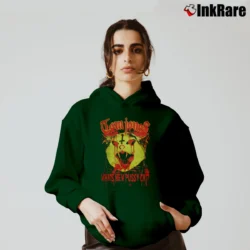 Women’s Tom Jones Heavy Metal Graphic Cozy Hoodie in forest green | Warm, Structured, Stylish