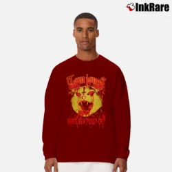 Men’s Tom Jones Heavy Metal Graphic Long-Sleeve Shirt in maroon | Sleek, Lightweight, Year-Round Wear