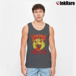 Men’s Tom Jones Heavy Metal Graphic Tank Top in charcoal | Breathable, Active-Friendly Design
