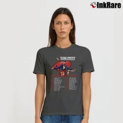 Women’s Tom Petty 40th Anniversary Tour 2017 Concert Signature T-Shirt in charcoal | Soft, Flattering Fit