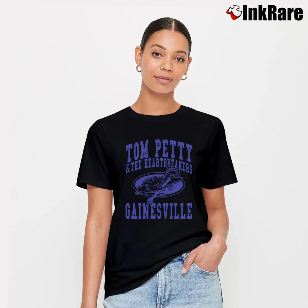 Women’s Tom Petty And The Heartbreakers Gainesville Signature T-Shirt in black | Soft, Flattering Fit