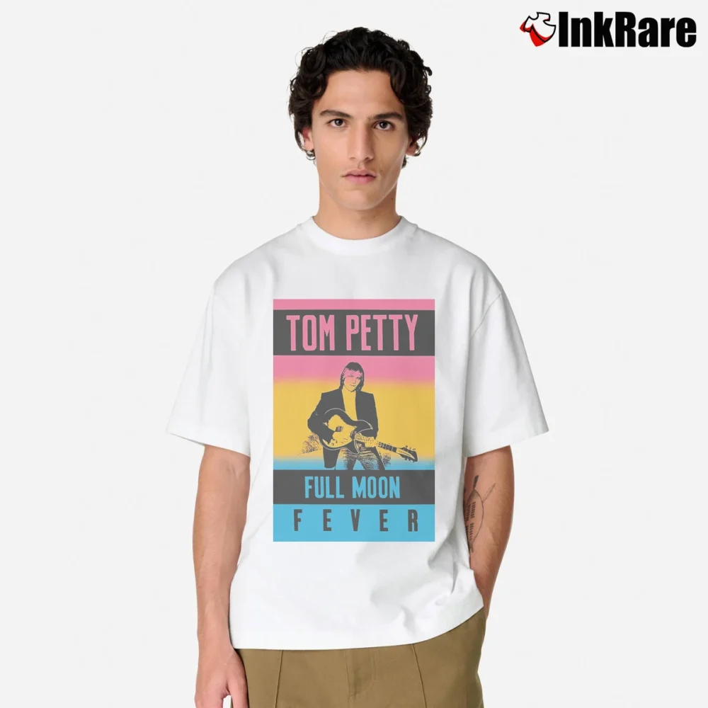 Men’s Tom Petty Full Moon Fever Classic T-Shirt in white | Soft, Breathable Everyday Wear