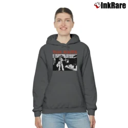 Women’s Tom Waits Amsterdam 76 Poster Cozy Hoodie in charcoal | Warm, Structured, Stylish