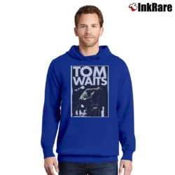 Men’s Tom Waits Retro Pullover Hoodie in royal blue | Cozy, Durable, Modern Fit