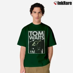 Men’s Tom Waits Retro Classic T-Shirt in forest green | Soft, Breathable Everyday Wear