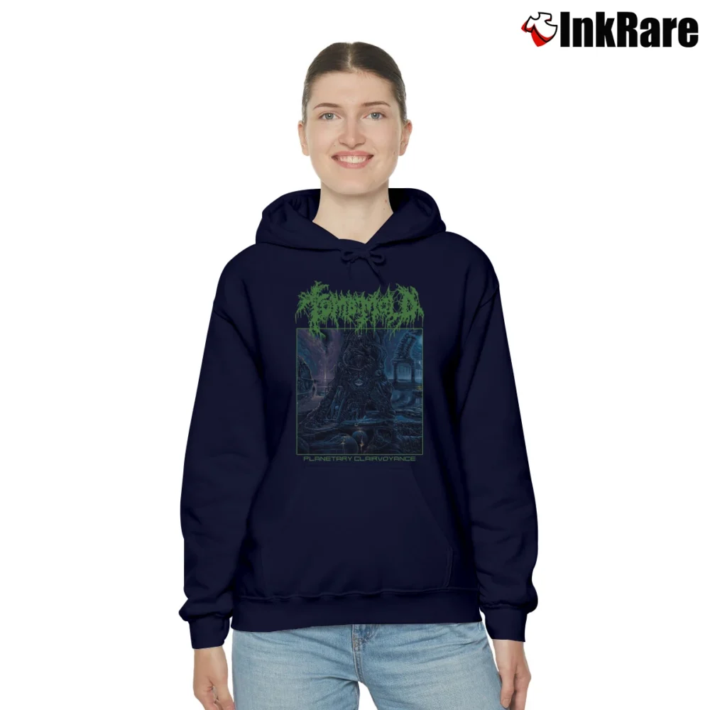 Women’s Tomb Mold Planetary Clairvoyance Cozy Hoodie in navy | Warm, Structured, Stylish