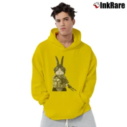 Men’s Tommery's Cat Shit One Design Pullover Hoodie in yellow | Cozy, Durable, Modern Fit