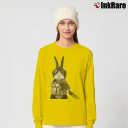 Women’s Tommery's Cat Shit One Design Long-Sleeve Top in yellow | Sleek, Versatile, All-Season