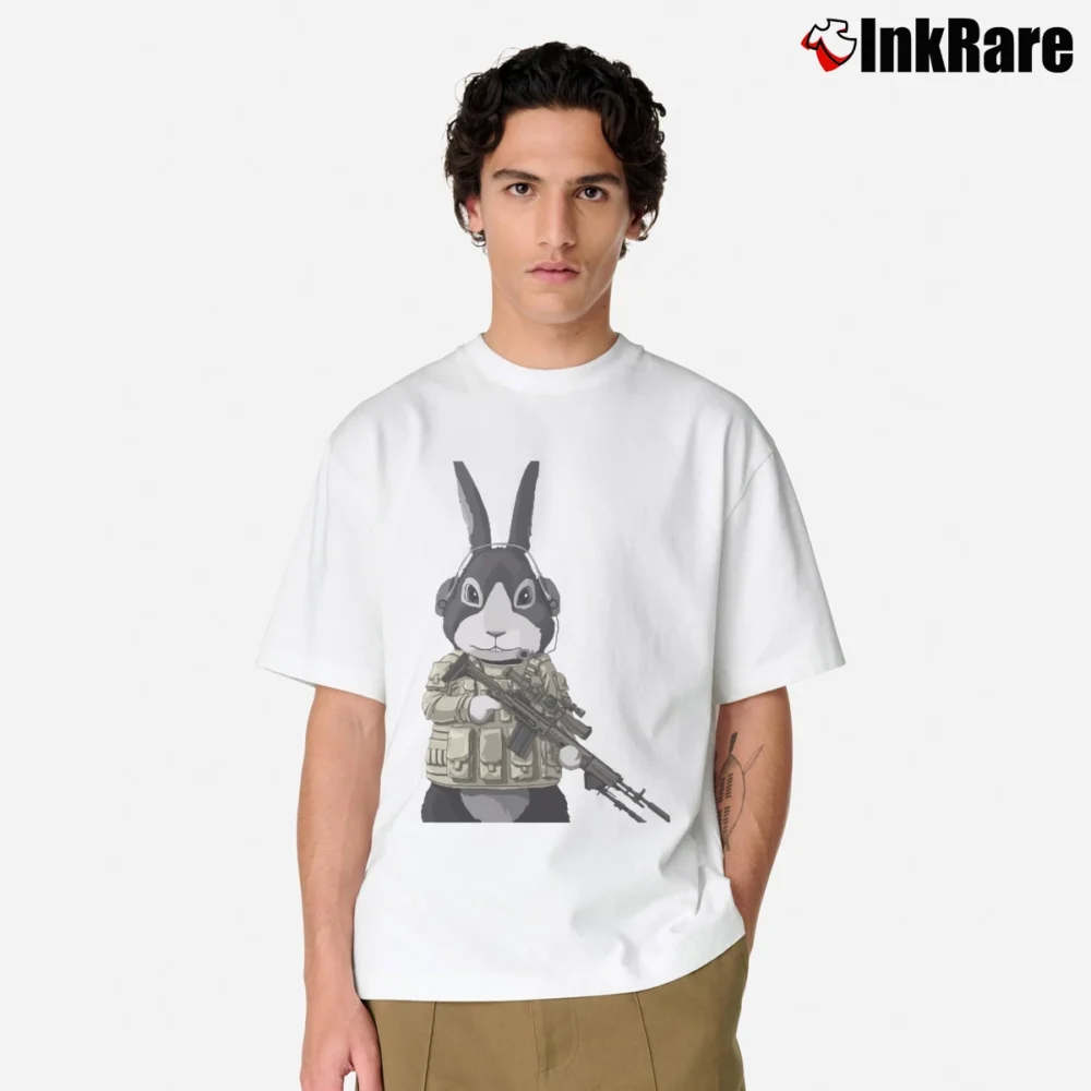 Men’s Tommery's Cat Shit One Design Classic T-Shirt in white | Soft, Breathable Everyday Wear