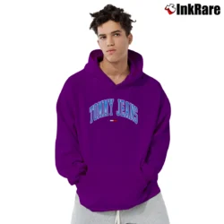 Men’s Tommy Jeans Collegiate Pullover Hoodie in purple | Cozy, Durable, Modern Fit