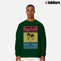 Men’s Tonight Only The Blues Brothers Poster Long-Sleeve Shirt in forest green | Sleek, Lightweight, Year-Round Wear