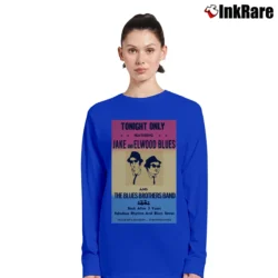 Women’s Tonight Only The Blues Brothers Poster Long-Sleeve Top in royal blue | Sleek, Versatile, All-Season