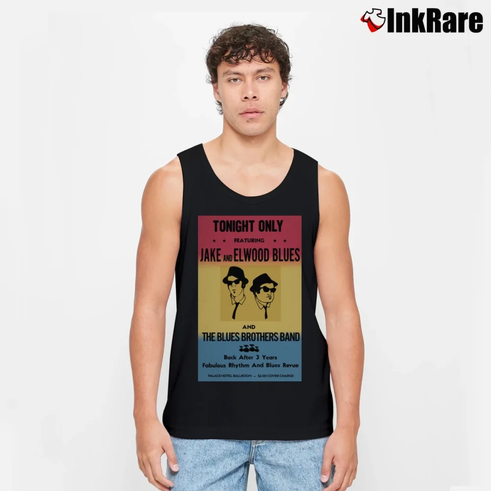Men’s Tonight Only The Blues Brothers Poster Tank Top in black | Breathable, Active-Friendly Design