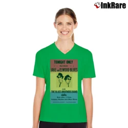 Women’s Tonight Only The Blues Brothers Poster V-Neck Tee in irish green | Chic Neckline, Soft Texture